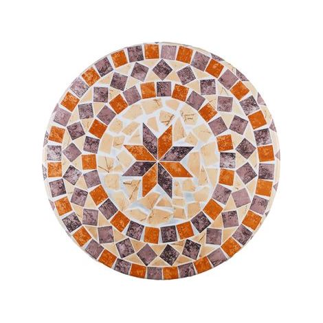 Nappe de jardin avec élastique pour table ronde, mosaïque, Ø 85-105 cm (1/5)