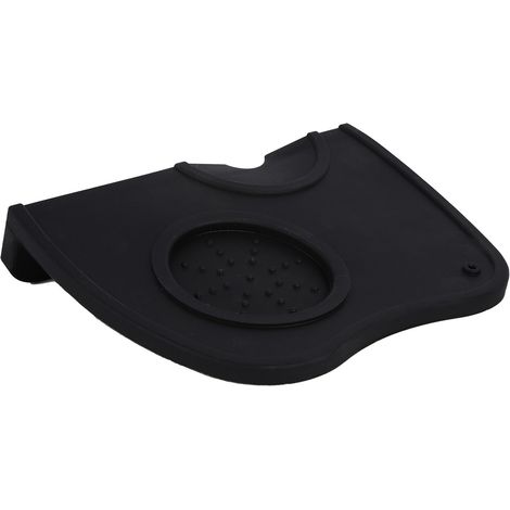 1x Tapis en Silicone Anti-dérapant pour Presse Café, Support de Tassage Noir (1/5)