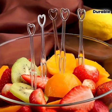 BelleRise - Un paquet de 100 mini-fourchettes en plastique transparent — un choix essentiel pour déguster vos desserts. (1/5)
