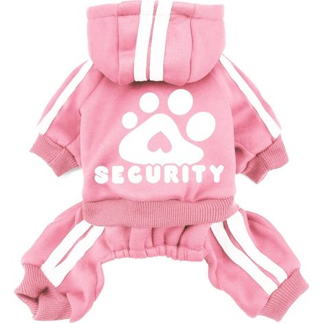 Vêtement Chien Sweat à Capuche Rose Combinaison Sport pour Animaux de Compagnie Jogging Chiot Chien Chat (1/5)