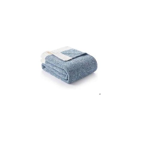 1-teilige Strickdecke, weich und warm, wendbar, modern, 130 x 160 cm, für Sofa oder Bett (1/5)