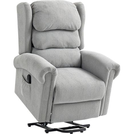 HOMCOM Power Lift Recliner Chair for Elderly with Remote Control, Grey (1/5)