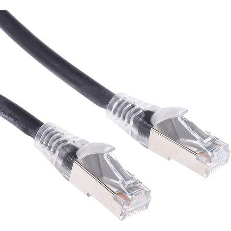 Câble cat 6 Avec connecteur / , F/UTP, gaine LSZH Noir, 5m ( Prix pour 1 )