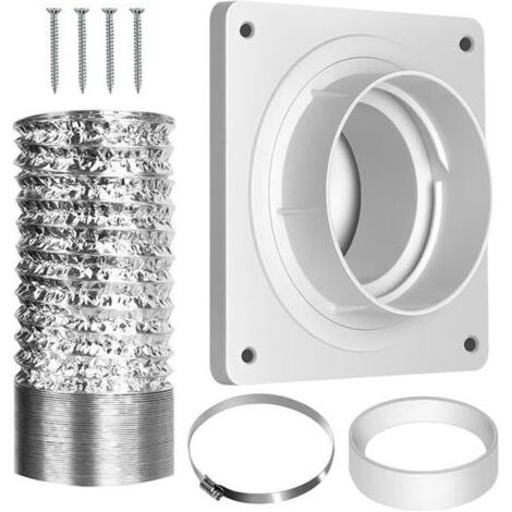 Sortie De Seche-Linge Raccord de Tuyau d'Évacuation pour Climatiseur - De Raccord Pour Pièces De Rechange Lave-Linge Ventilateurs D'Extraction Circulation D'Air Plafond Climatiseur Cuisine (1/5)