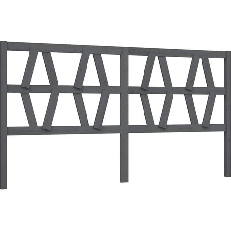 Maison Exclusive - Cabecero de cama madera maciza de pino gris 20 (1/5)