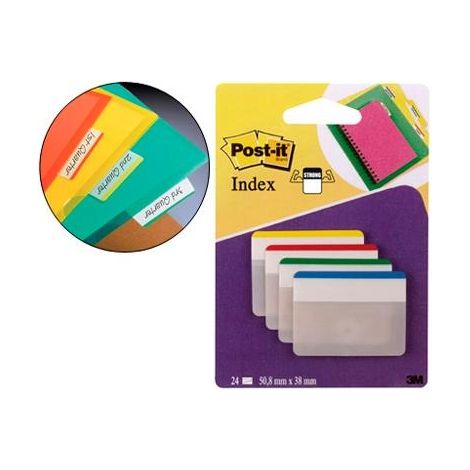 Banderitas separadoras rig post-it 24 disp col index 686f-1