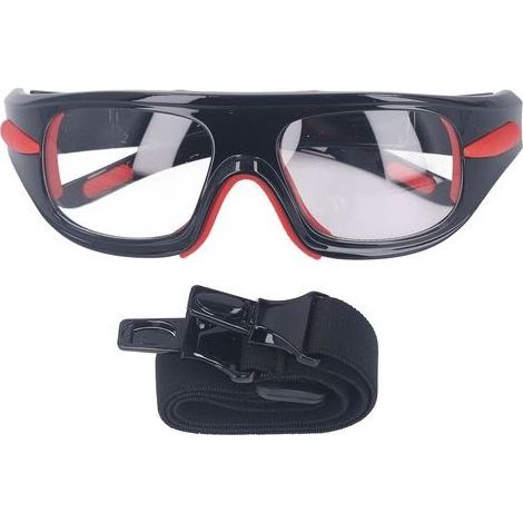Lunettes de sport polycarbonate anti-choc légères pour myopes avec cordon et étui, idéales basket et football (1/5)