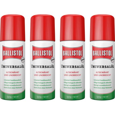 Spray universel BALLISTOL, 50 ml, 4 pièces