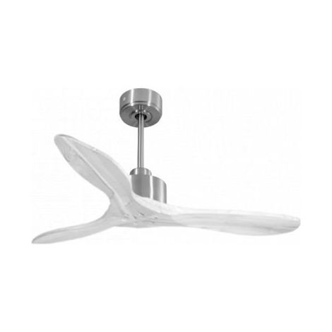 Modulo Slim de Klassfan - Ventilateur de plafond et destratificateur moteur DC chrome et pales bois blanc 10 à 20 m² (1/5)