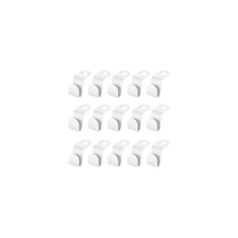 Paquete de 50 ganchos para perchas Lntyq que ahorran espacio, ganchos para perchas de 5,5 x 2 cm, ganchos conectores para perchas, ganchos para corbatas, conectores para perchas, almacenamiento para a
