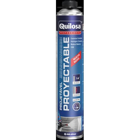 QUILOSA espuma poliuretano proyectable pistola 700 ml , Aplicaciones
Espuma aislante monocomponente, lista para usar y autoadhesiva a base de poliuretano. El producto presenta un