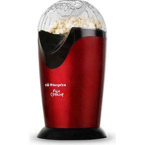 Orbegozo palomitero eléctrico PA 4300, palomitas en 3 minutos, cacito medidor integrado, 1000 W