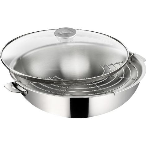 Wok 30cm avec couvercle en verre - Lagostina - 12138042230 (1/4)