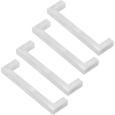 4er-Set Schrankgriffe 201 Edelstahl-Schrankgriffe für Möbeltüren, Schreibtischschubladen 12x12x128 (1/5)
