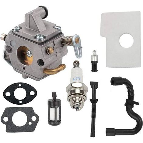 Carburateur pour tronçonneuses Stihl MS170 MS180 017 018, compatible ZAMA C1Q-S57B C1Q-S57A, essentiel pour la réparation moteur. (1/5)