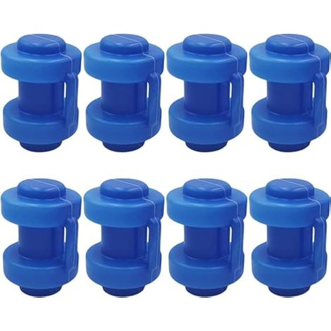 25 mm Bouchons Terminaux pour Trampolin, 8 Pièces Bouchons Terminaux Trampoline, Pièces de Rechange Trampoline élastique pour Tiges de Filet de Trampoline, Résistant aux Intempéries (1/4)