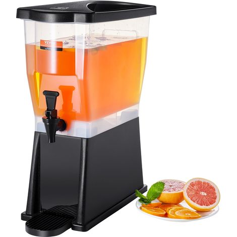 Distributeur de Boissons Grande Capacité de 11 L, Fontaine à Eau avec Robinet Couvercle et Support, en Plastique, Distribution de Jus Limonade Thé Glacé, pour Restaurants, Hôtels, Cafés, Soirées (1/5)
