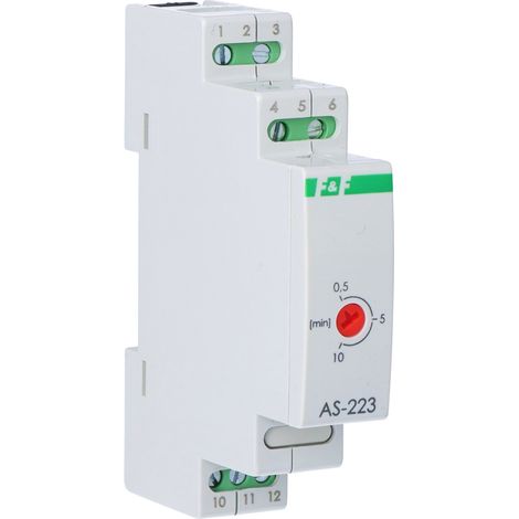Treppenhausautomatikschalter AS-223 mit Blockierschutz, Un=230V, I=16A, 1 Modul (1/3)