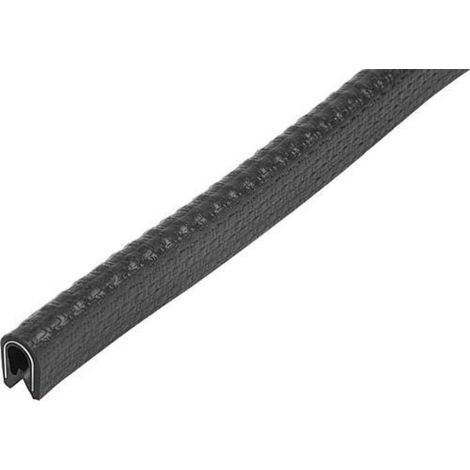 KIPP Kantenschutzprofil 5000 x 6,5 x 10mm PVC schwarz Form A ohne Dichtung (1/3)