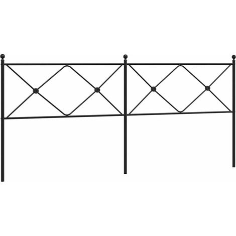 Maison Exclusive - Ersatz-Kopfteil Metall Schwarz 193 cm