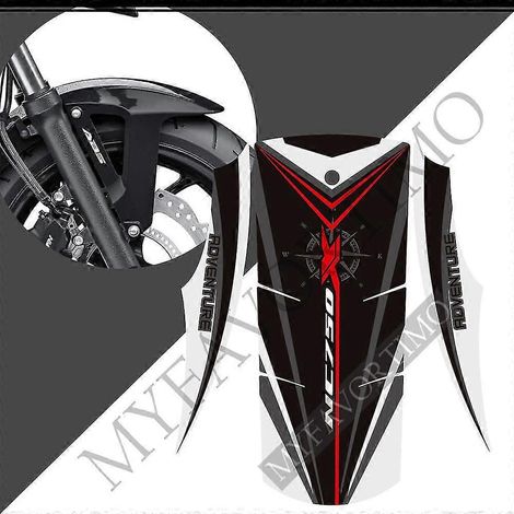 Protections adhésives pour carénage et réservoir Honda NC 750, NC 750 X, NC 750X2 (2021-2022) : protection genoux, pare-brise, protège-mains et déflecteur de vent. (1/5)