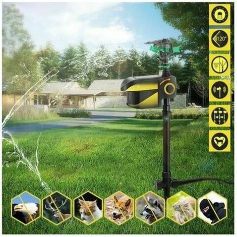 Repellente automatico a infrarossi ad energia solare per animali domestici con irrigazione e rilevamento di movimento per cani, gatti e uccelli - Controllo dei parassiti - ALTRO (1/3)
