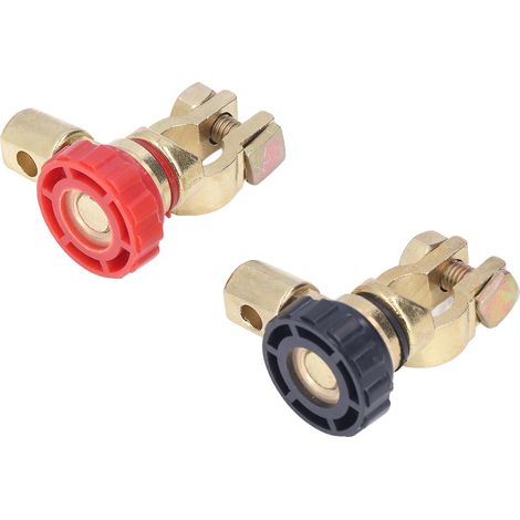 Lot de 2 interrupteurs de connexion de borne de batterie anti-fuite et antirouille, isolateurs de puissance universels pour camping-cars, quads et bateaux (1/5)