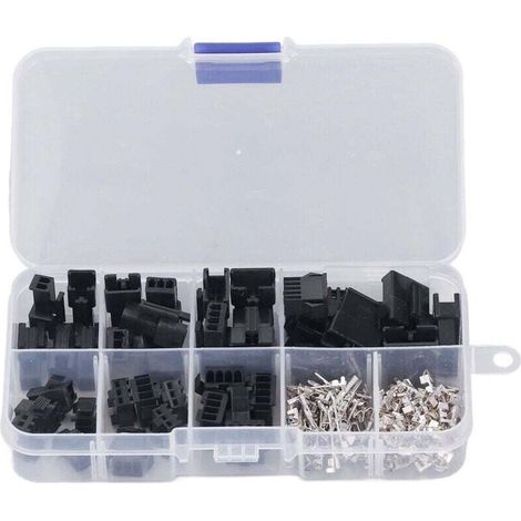 200 Stück SM 2,54 mm Kabelverbinder, Stecker, Buchse, Crimpverbinder-Sortiment, DUBUNS