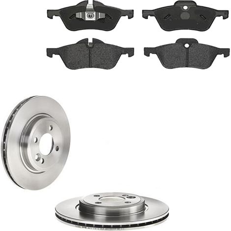 KIT FRENI ANTERIORI compatibile con MINI CABRIOLET (R52) - DISCHI + PASTIGLIE OEM: P 06 030 / 17349 , 17865 , 18298 , 17706 , 17907 , 18185 /SOSTITUZIONE DIRETTA/BASSA POLVERE/SILENZIOSO (1/5)