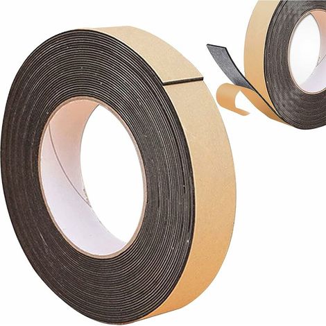 Bande etancheite autocollante,phe Joint caoutchouc porte,Joint mousse adhésif,25 mm (largeur) 2 mm (épaisseur) 10 m (loneur) Il a les fonctions d'étanchéité et d'anti-collision efficaces. (1/5)