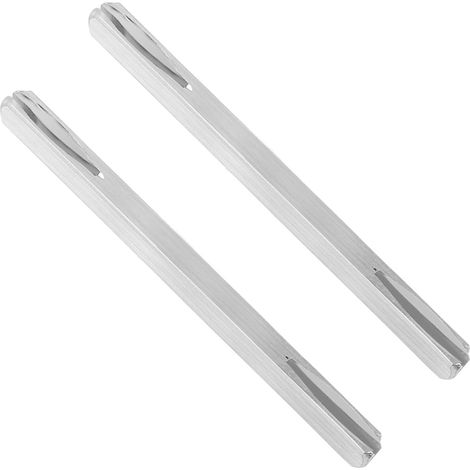 Lot de 2 tiges carrées pour poignée de porte, 8 mm x 130 mm, pour poignées ou boutons de porte, tige carrée en acier galvanisé pour loquet ou suiveur de serrure (1/5)