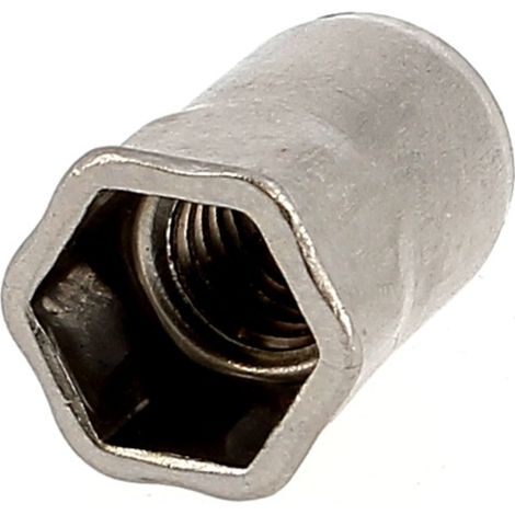 RIVKLE® Tête Réduite Fut Hexagonal Ouvert M6 Ep.0.5 à 3 Inox (1/2)