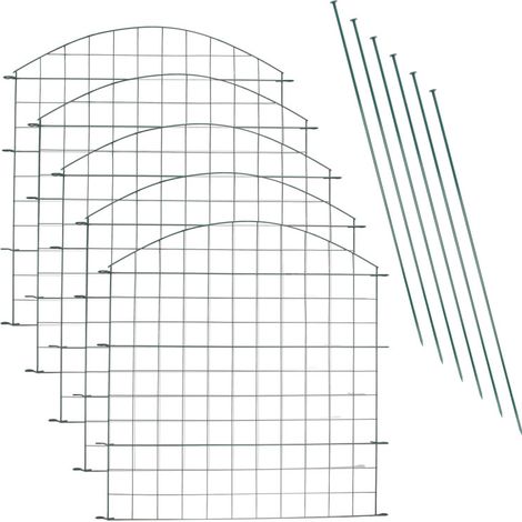 Randaco Recinto dello stagno del metallo Protezione dell'albero Recinto di protezione dello stagno 11pcs Recinto del giardino 11pcs (1/5)