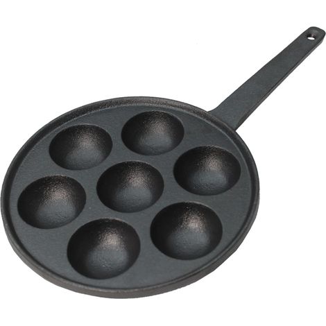 Poêle à poffertjes fonte Ø 20,5 cm H 3,5 cm pour 7 poffertjes - Was Germany