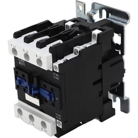 Contacteur de Moteur électrique 3P AC DIN Rail Mount Contacteur électrique Contrôle de Circuit Universel 380V Bobine 40A (1/5)