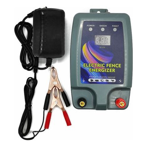 [JAMAIS UTILISÉ] Clôture électrique pour bétail, animaux, électrificateur de clôture, haute puissance, 3 modes d'alimentation pour élevage de volailles (1/5)