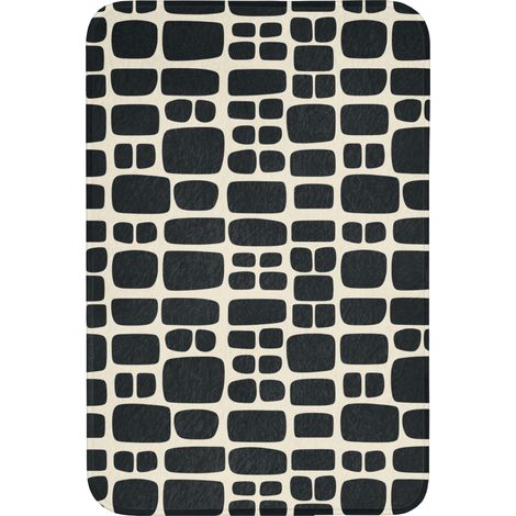 TAPPETINO DA BAGNO Moderno - Organico - Nero 60x90 cm
