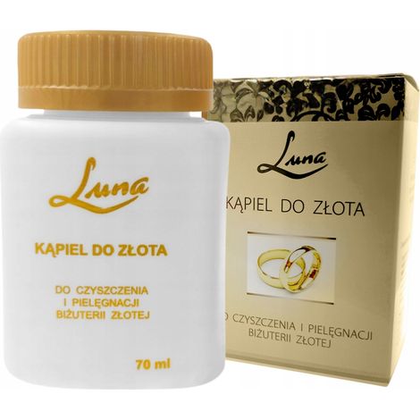 Detergente professionale per gioielli in oro, bagno d'oro 70 ml (1/5)