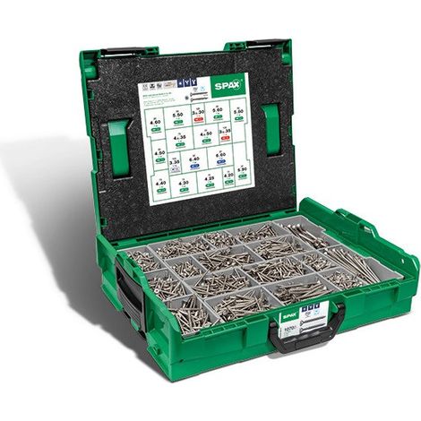 Assortiment de 1070 Spax Tête fraisée T-STAR PLUS Inox A2 - 1 pièce (1/3)