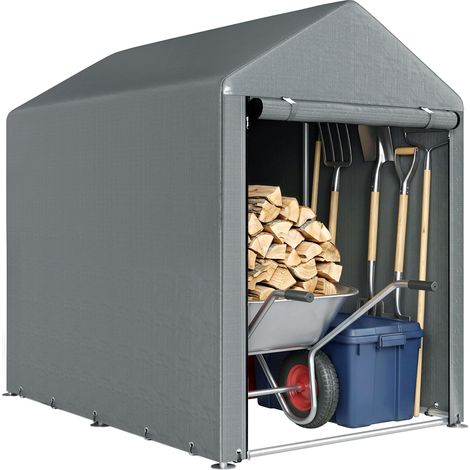 Abri Bermundez Rangement Extérieur Résistant UV Gris Foncé 120x179 cm