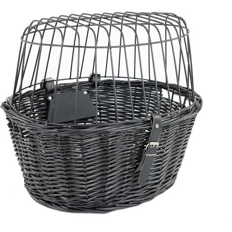 MaxxPet Cesta de bicicleta perro - Cesta para perros - Manillar delantero de bicicleta - 46,5x37,5x40,5 cm - Negro (1/5)