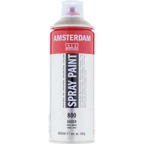 Bombe de peinture Amsterdam 400 ml argent (1/2)