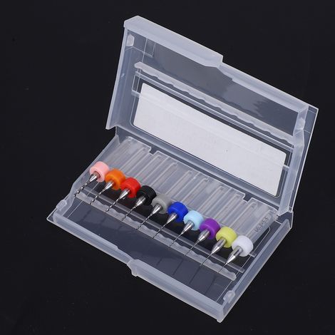 10-teiliges Set Hartmetall-Mikrobohrer 0,3–1,2 mm für Leiterplatten-CNC-Rotationsbohrer (1/5)