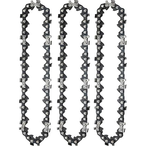 6 Pouces Chaîne de Tronçonneuses, 3PCS Mini Tronçonneuse Electrique 36 Maillons D'entraînement, 1/4"LP(6.35mm), pour Couper Les Branches Dans Le Jardin (1/5)