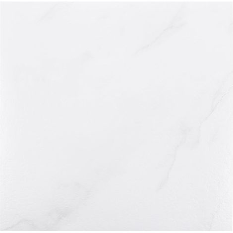 Lot de 40 revêtements de sol en vinyle autocollant 1,3 mm - 30 x 30 cm - Revêtement de sol en PVC - Aspect bois - Pour cuisine, salon - Blanc (1/5)