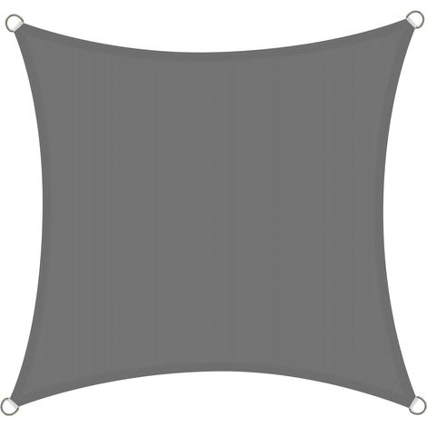 1 Voile D'ombrage 4x4 M, Imperméable Pes, Protection Uv 98%, Pour Jardin, Patio