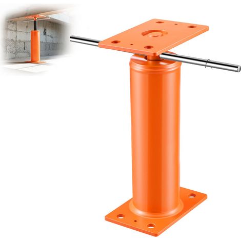 Cric de plancher télescopique, hauteur 30-40 cm, capacité 4400 kg, poteau de soutènement en acier réglable pour nivellement, support temporaire pour sous-sol. (1/5)