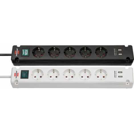 Brennenstuhl Bremounta multiprise 5 prises blanc USB