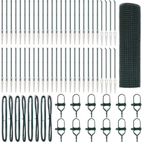 Maison Exclusive - Schweißdrahtzaun mit Spikes 100 x 0,4 m (B x H