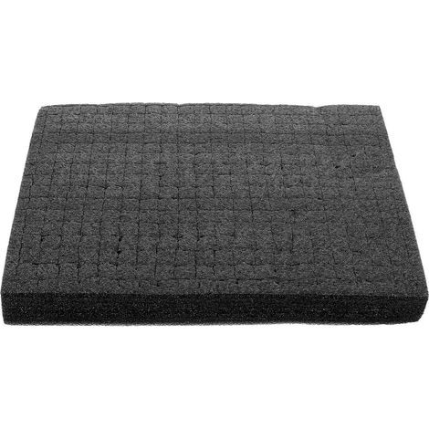 Mousse d'emballage, mousse de transport, cube de mousse, panneau de mousse pour boîtes, caisses de rangement, tiroirs-33x25cm-Black (1/3)